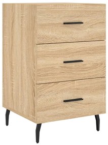 vidaXL Noptieră, stejar sonoma, 40x40x66 cm, lemn compozit