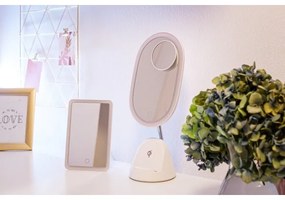 Immax 08970L - Oglindă LED reglabilă cu încărcare wireless LED/18W/230V