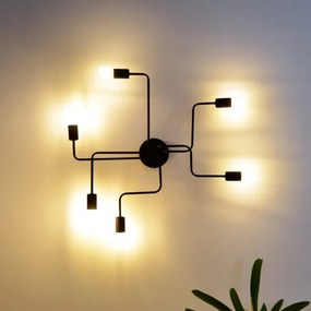 LED Lustră aplicată TUBE 6xE27/15W/230V