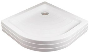 Ravak A207001120 - Tavă de duș în formă de sfert de cerc RONDA 90x90 cm, albă