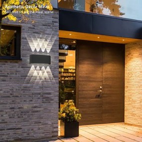 Brilagi - Aplica LED de exterior FLAREBOX LED/8W/230V negru IP65