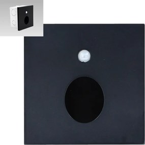 Emithor 70436 - LED lampă scară cu senzor OLIVE LED/1W/230V negru