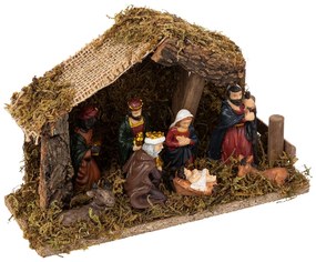 Decoratiune Nastere de Craciun cu iluminare LED, 20 x 15 cm