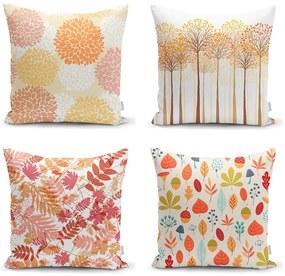 Set 4 fețe de pernă Minimalist Cushion Covers Autumn Design, 45 x 45 cm