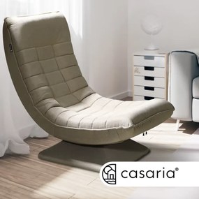 Șezlong ABERDEEN, 87x60x105cm, bej Casaria