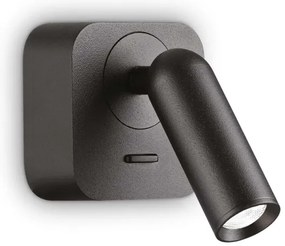 Spot LED de perete BEAN LED/3W/230V negru Ideal Lux