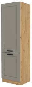 Dulap de bucătărie pentru alimente Lucid 60 LO 210 2F (Stejar artisan + claygrey). 1045514