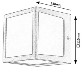 Aplică LED de exterior Rabalux 77042 LED/10W/230V IP54 negru