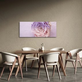 Tablou detaliu florii de trandafir (120x50 cm)