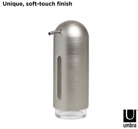Dozator de săpun lichid argintiu din plastic 350 ml Penguin – Umbra