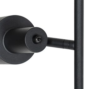 Lampa de podea moderna neagra cu 2 lumini - Stijn