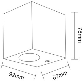 Aplică spot exterior BOSTON 1xGU10/10W/230V IP44