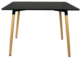 OFERTE Masă de sufragerie neagră BERGEN 120x80 cm II. calitate