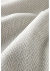 Pled din amestec de bumbac Euromant Skyline, 140 x 180 cm, gri deschis