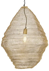 Lampă suspendată orientală aurie 60 cm - Nidum