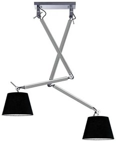 Lustra directionabila design modern ZYTA 2 S ALU negru