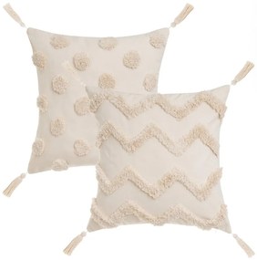 Perne decorative 2 buc. 45x45 cm Natural – Casa Selección