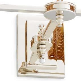 Aplica de perete LUX cu abajur din ratan Lexington nickel