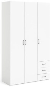 Șifonier alb 116x200 cm Space – Tvilum