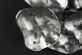 Decoratiune perete design modern VARIATION 100cm, argintiu