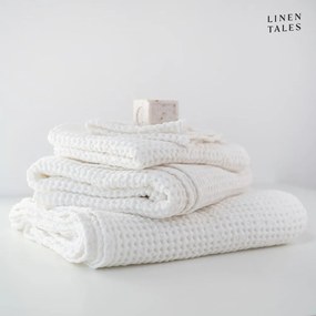 Prosoape de baie albe 3 buc. Honeycomb – Linen Tales