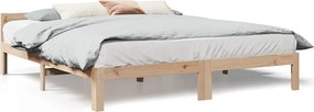 vidaXL Cadru de pat fără saltea, 160x200 cm, lemn masiv pin