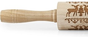 Sucitor din lemn Toro cu decor de ren,  38 cm
