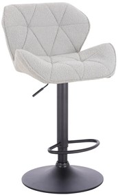 HR111W Scaun Gri Boucle cu Bază Neagră