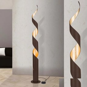 Lampadar dimabil, lampa de podea metalica design vintage Eliano