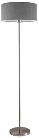 Lampă LED de podea TUNJA 1xE27/20W/230V, diametru 38 cm, crom mat/gri