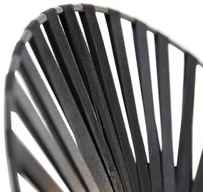 Aplică rustică neagră 40 cm - Leia