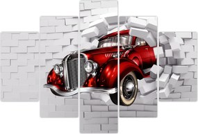 Tablou - Mașină roșie (150x105 cm)