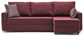 Coltar Extensibil pe Dreapta, Cadru Lemn de Brad, Ece, Bordo