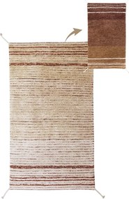 Covor cărămiziu din bumbac 80x140 cm Twin Toffee – Lorena Canals
