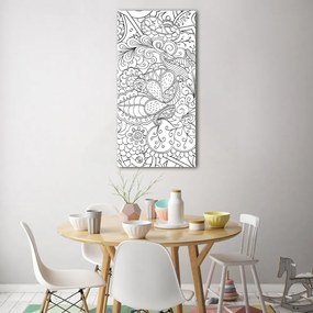 Fotografie imprimată pe sticlă zentangle fundal