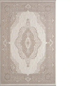 Covor ANETTA 03322A, 80x150 cm, forma dreptunghiulara, acril, crem/bej