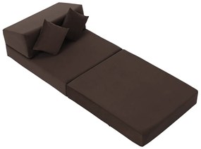 Scaun pliant/saltea PELOS, maro