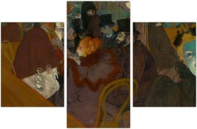 Tablou - Henri de Toulouse-Lautrec, At the Moulin Rouge, reproducere (90x60 cm)