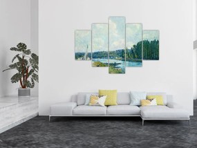 Tablou - Alfred Sisley, The Banks of the Oise, reproducere (150x105 cm)