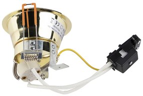 Set de 6 spoturi încastrate moderne aurii - Dept