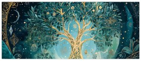 Tablou – Arborele vieții în univers (120x50 cm)
