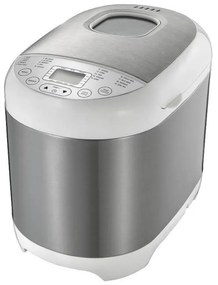 Masina de facut paine Crown CBM-6522, 550W, 1L, 19 programe, Timer, Afisaj LCD, Memorie, Alb/Inox