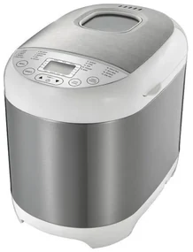 Masina de facut paine Crown CBM-6522, 550W, 1L, 19 programe, Timer, Afisaj LCD, Memorie, Alb/Inox