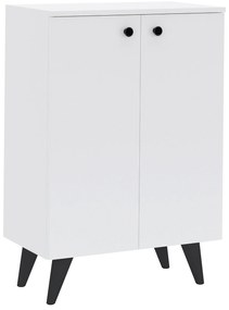 Pantofar Luton, 2 Usi, Alb, 62 x 35 x 90 cm