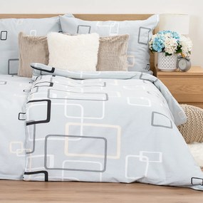 Lenjerie de pat 4Home Square bumbac creponat, 140 x 200 cm, 70 x 90 cm, 140 x 200 cm, 70 x 90 cm