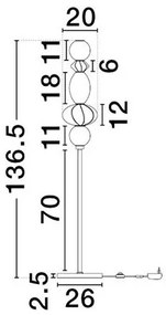Lampa de podea LED decorativa ceramica Alb, Roz, Verde, ONETA