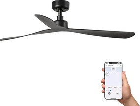 Ventilator tavan smart sistem TUYA si telecomanda ROCKER M negru