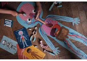 Janod - Puzzle educațional copii 225 piese corp uman