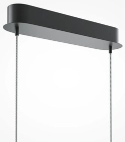 Lustra LED suspendata design minimalist Curve negru
