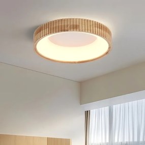 Brilagi - Plafonieră LED FALCON WOOD MODERN, 30W/230V, Ø 45 cm, finisaj lemn